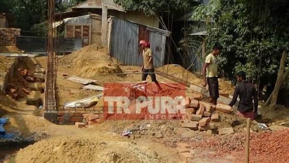 Massive corruption in ADC areas' developmental work : Poor quality of construction work alleged at Yakrai Village Massive corruption in ADC areas' developmental work : Poor quality of construction work alleged at Yakrai Village